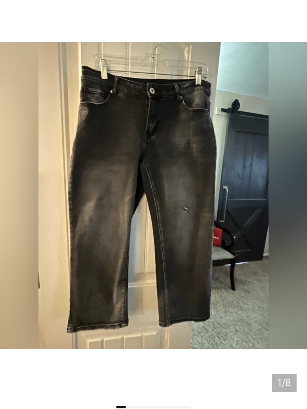 Black Washed Slim Jeans
